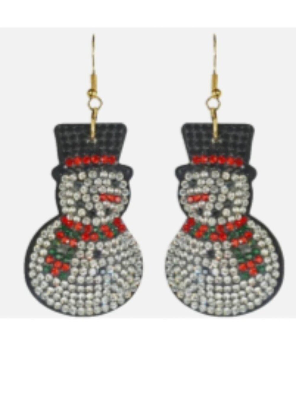 Kirks Folly CHRISTMAS Earrings Snowman Christmas French Wire Earrings GT